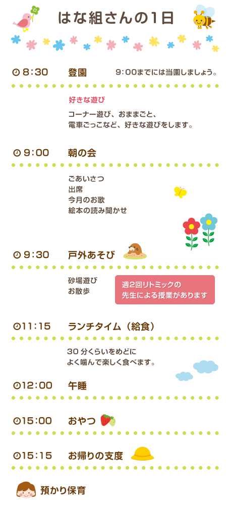 はなぐみの一日